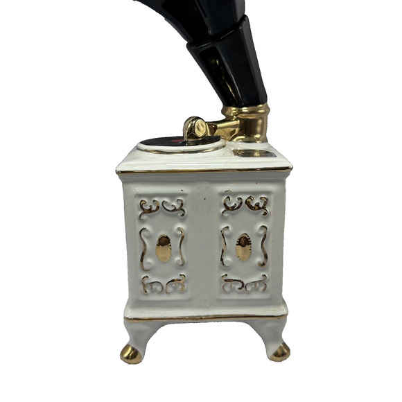 Ezra Brooks‎ Victrola Phonograph VTG Decanter EMPTY 24K Gold Hand Painted 70s - Picture 5 of 16